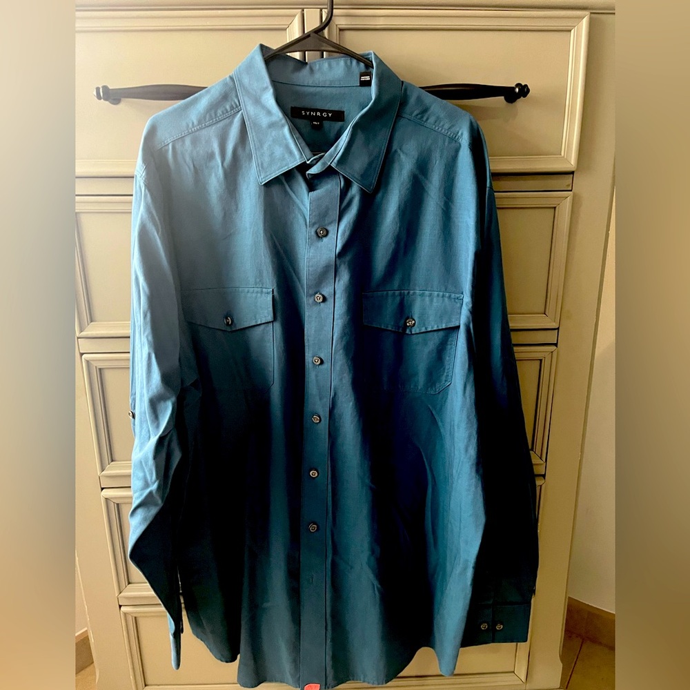 Mens big and tall ling sleeve shirt